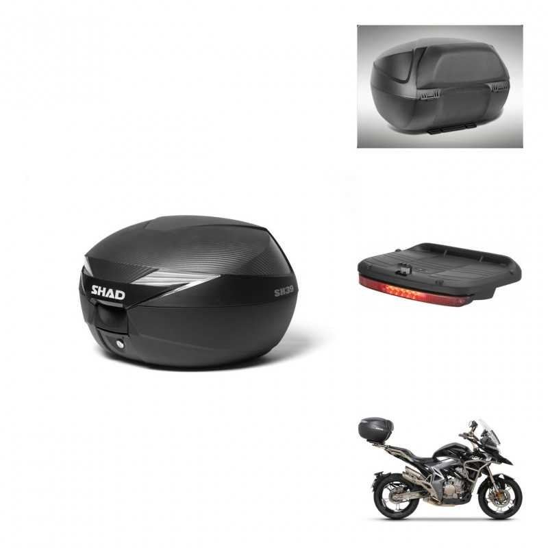 SHAD Baul trasero + accesorios herraje montaje SH39 SH 39 CARBONO CARBONLOOK KIT-241742