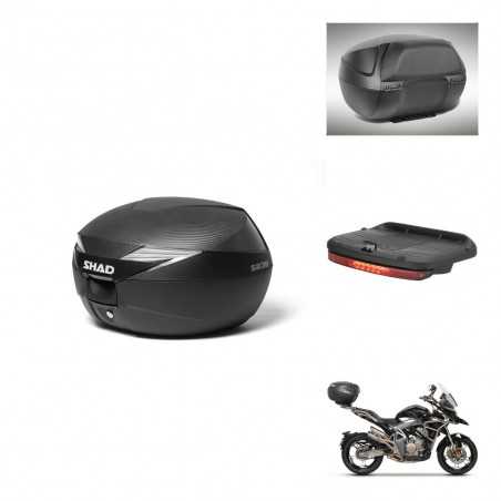 SHAD Baul trasero + accesorios herraje montaje SH39 SH 39 CARBONO CARBONLOOK KIT-241742