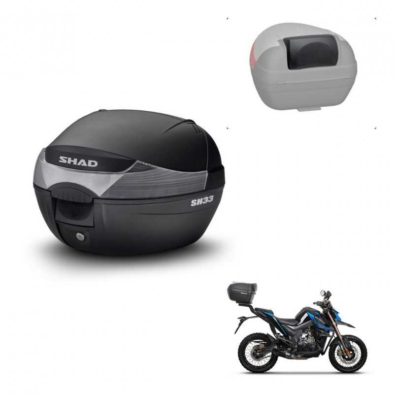 SHAD Baul trasero + respaldo de pasajero herraje montaje SH33 SH 33 KIT-241785