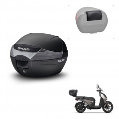 SHAD Rear trunk + passenger backrest + mounting hardware SH33 SH 33 KIT-241797