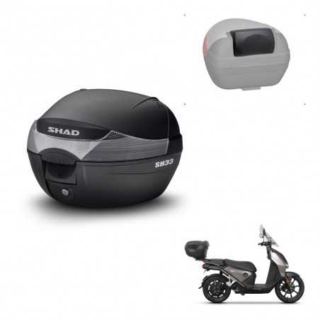 SHAD Baul trasero + respaldo de pasajero herraje montaje SH33 SH 33 KIT-241797