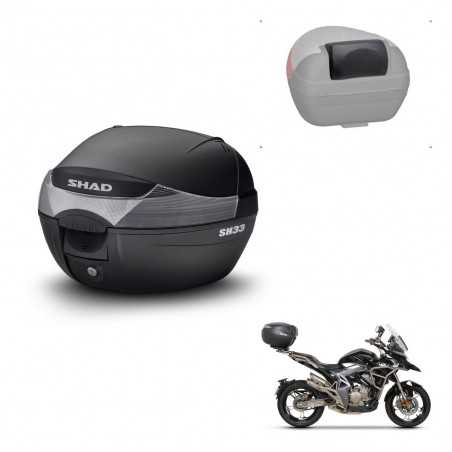 SHAD Baul trasero + respaldo de pasajero herraje montaje SH33 SH 33 KIT-241809