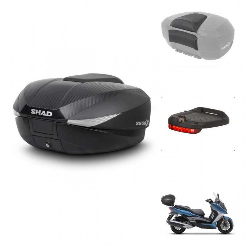 SHAD Baul trasero + accesorios herraje montaje SH58X KIT-241976