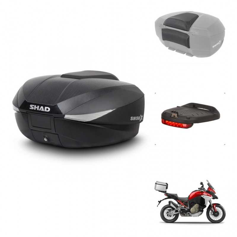 SHAD Baul trasero + accesorios herraje montaje SH58X KIT-241984