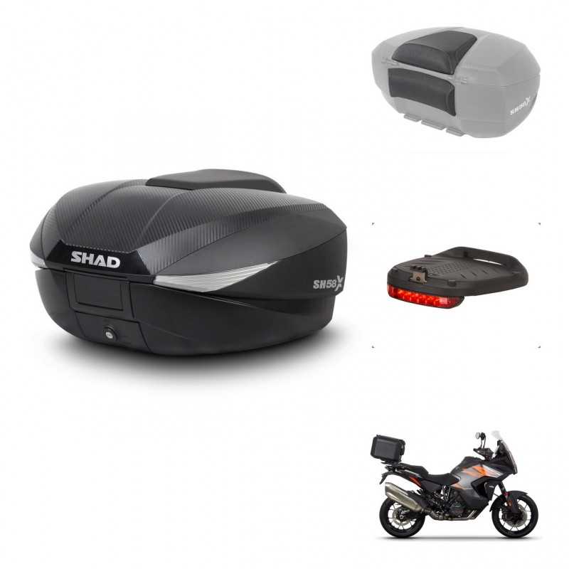 SHAD Baul trasero + accesorios herraje montaje SH58X KIT-242000