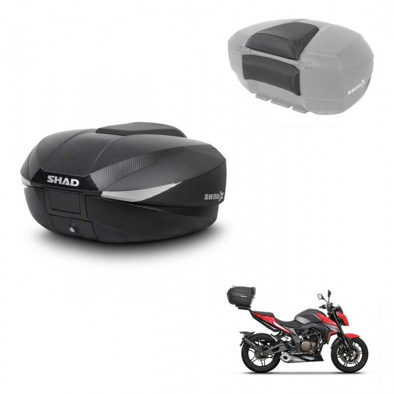SHAD Rear trunk + passenger backrest + mounting hardware SH58X KIT-242023