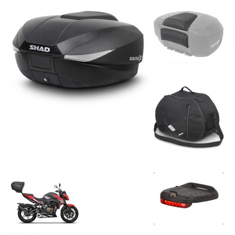 SHAD Baul trasero + accesorios herraje montaje SH58X KIT-242026