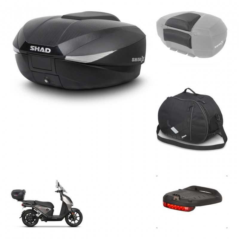 SHAD Baul trasero + accesorios herraje montaje SH58X KIT-242050