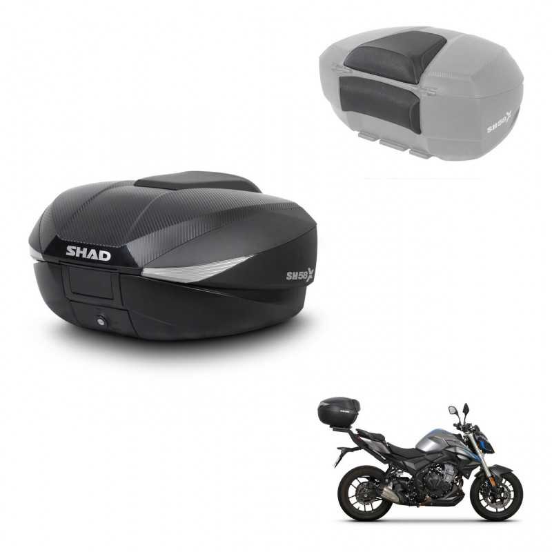 SHAD Rear trunk + passenger backrest + mounting hardware SH58X KIT-242055