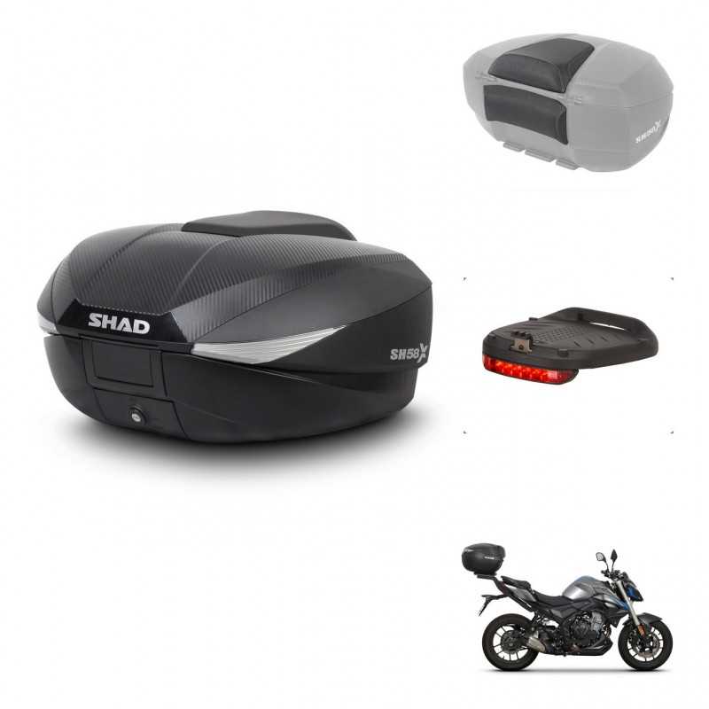 SHAD Baul trasero + accesorios herraje montaje SH58X KIT-242056