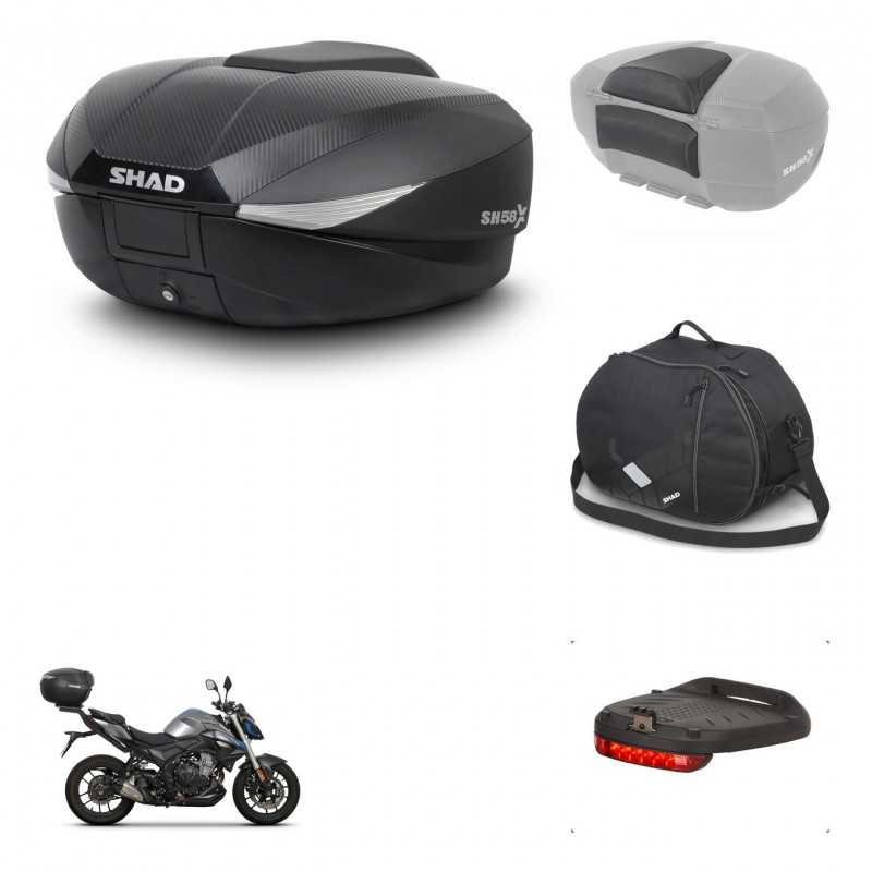 SHAD Baul trasero + accesorios herraje montaje SH58X KIT-242058