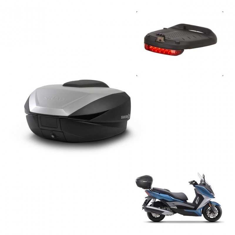 SHAD Baul trasero + luz de freno herraje montaje SH59X ALU KIT-242236