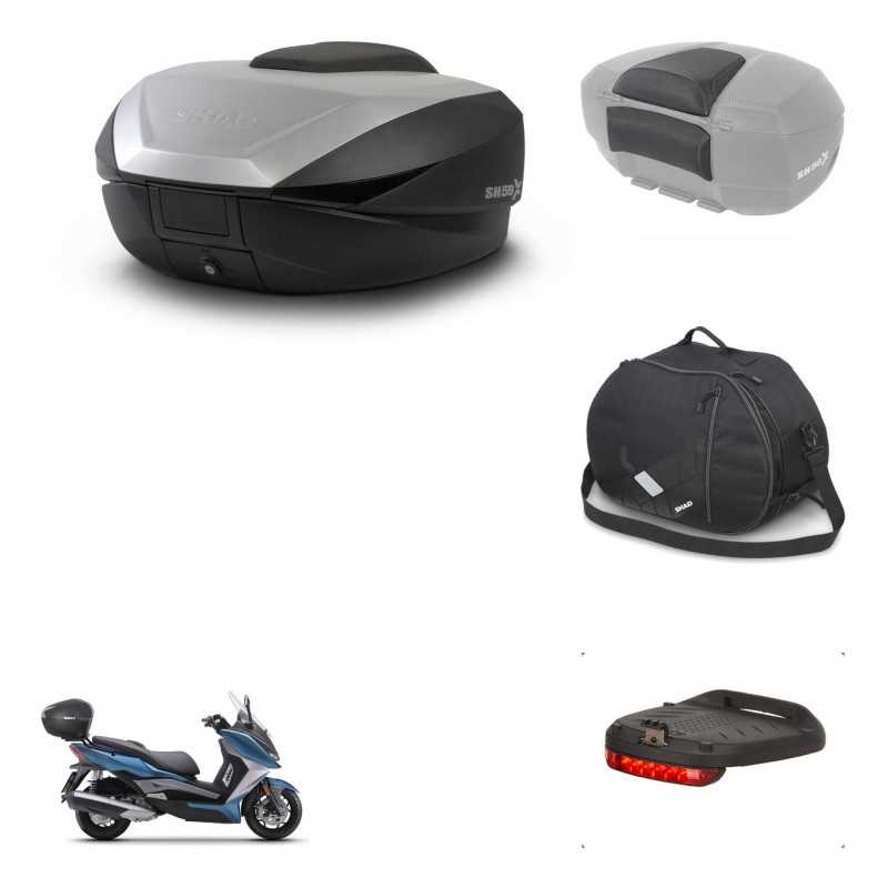 SHAD Baul trasero + accesorios herraje montaje SH59X ALU KIT-242242