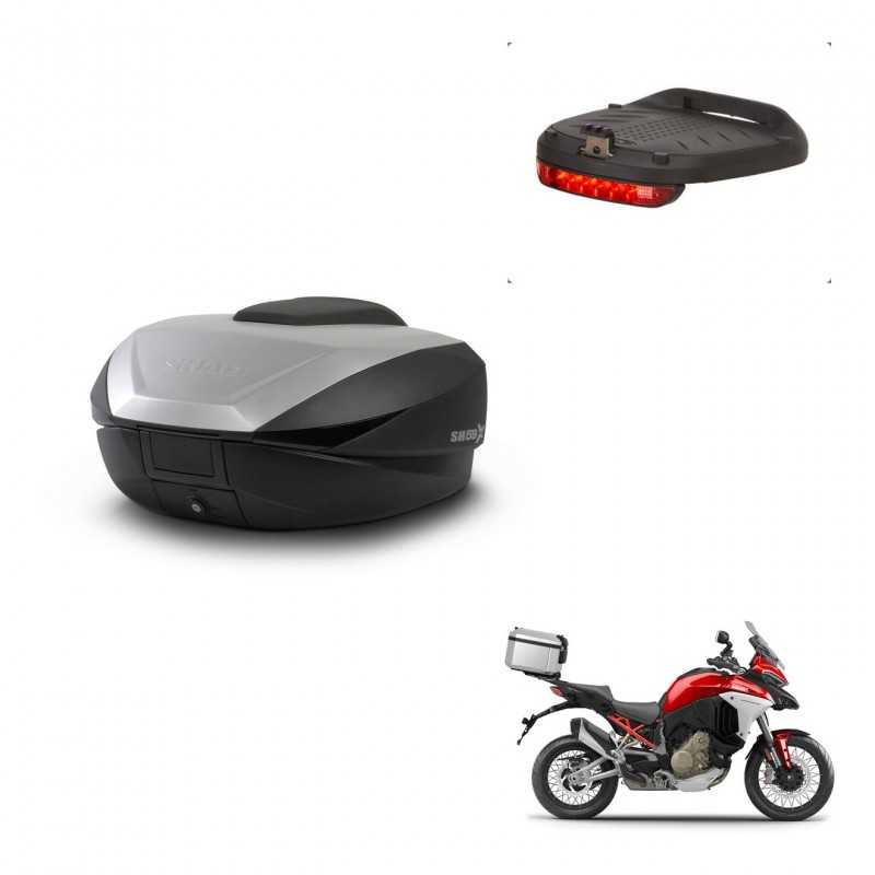 SHAD Baul trasero + luz de freno herraje montaje SH59X ALU KIT-242244