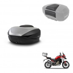 SHAD Rear trunk + passenger backrest + mounting hardware SH59X ALU KIT-242247