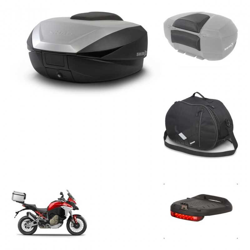 SHAD Baul trasero + accesorios herraje montaje SH59X ALU KIT-242250