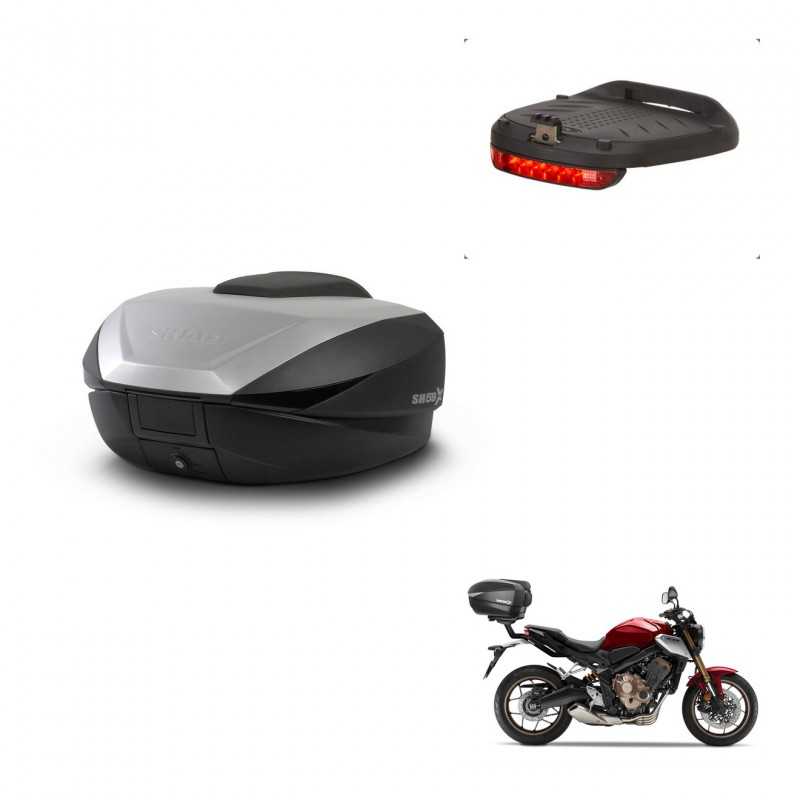 SHAD Baul trasero + luz de freno herraje montaje SH59X ALU KIT-242252