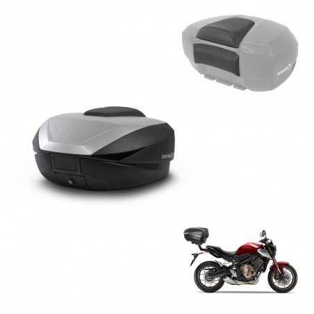 SHAD Rear trunk + passenger backrest + mounting hardware SH59X ALU KIT-242255