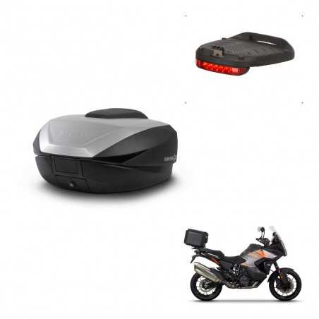 SHAD Baul trasero + luz de freno herraje montaje SH59X ALU KIT-242260
