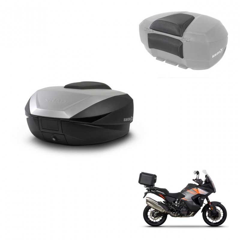 SHAD Rear trunk + passenger backrest + mounting hardware SH59X ALU KIT-242263