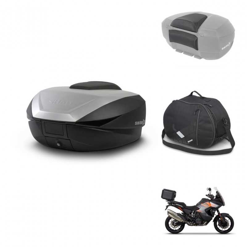 SHAD Rear trunk + accessories + mounting hardware SH59X ALU KIT-242265