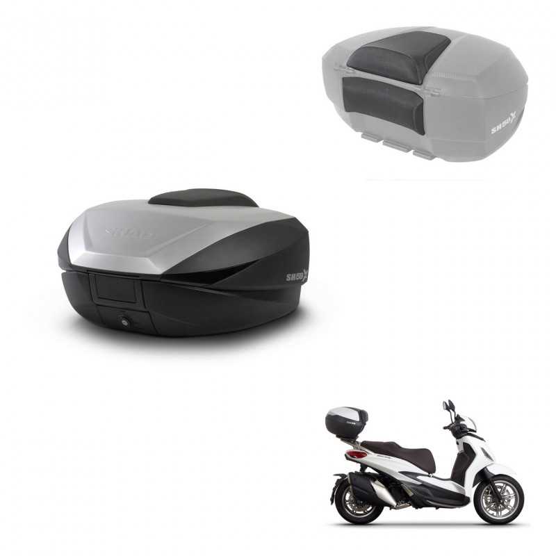 SHAD Rear trunk + passenger backrest + mounting hardware SH59X ALU KIT-242271