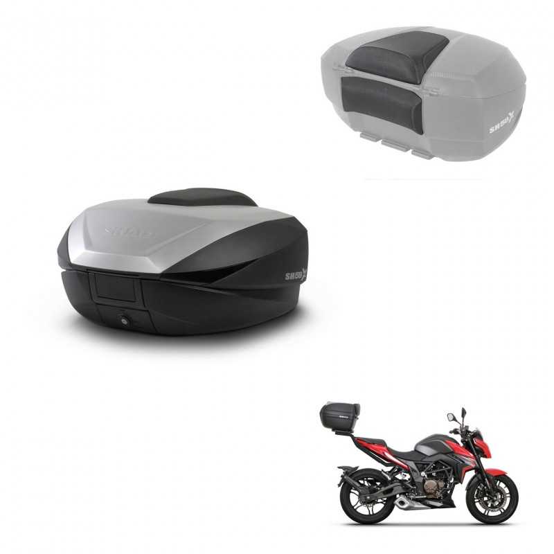 SHAD Baul trasero + respaldo de pasajero herraje montaje SH59X ALU KIT-242287