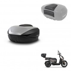 SHAD Rear trunk + passenger backrest + mounting hardware SH59X ALU KIT-242311