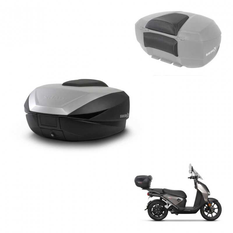 SHAD Rear trunk + passenger backrest + mounting hardware SH59X ALU KIT-242311