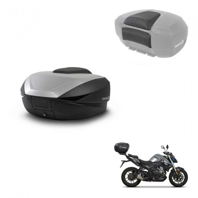 SHAD Rear trunk + passenger backrest + mounting hardware SH59X ALU KIT-242319
