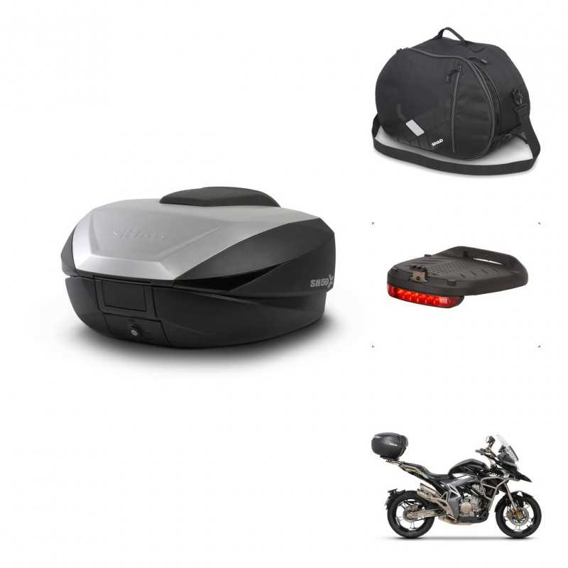 SHAD Baul trasero + accesorios herraje montaje SH59X ALU KIT-242334