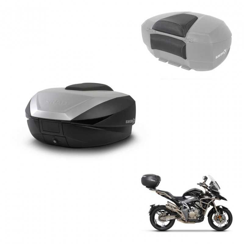 SHAD Rear trunk + passenger backrest + mounting hardware SH59X ALU KIT-242335