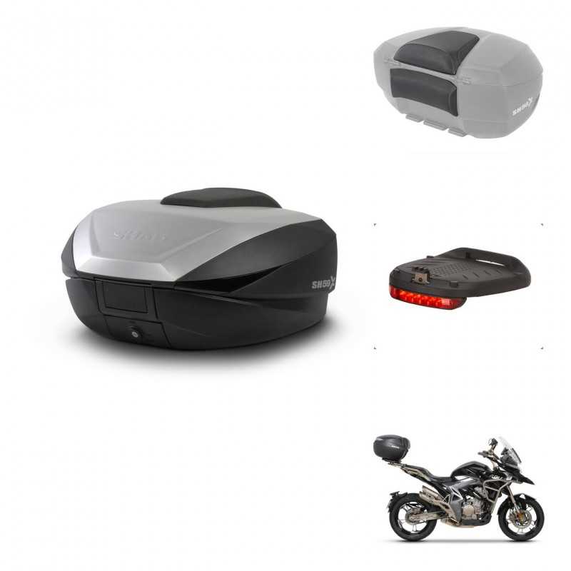 SHAD Baul trasero + accesorios herraje montaje SH59X ALU KIT-242336