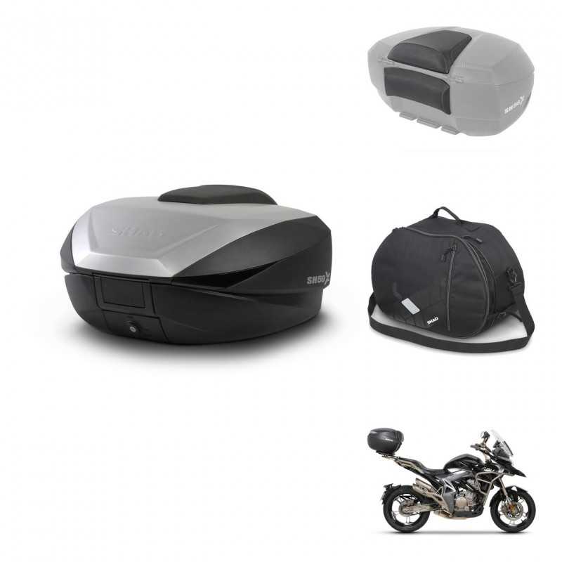 SHAD Rear trunk + accessories + mounting hardware SH59X ALU KIT-242337