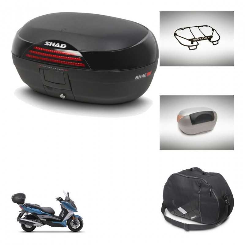 SHAD Rear trunk + accessories + mounting hardware SH46 SH 46 NEW MODEL KIT-242681