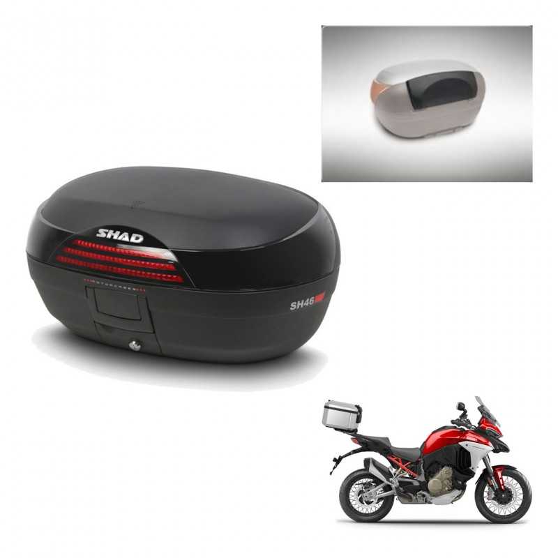 SHAD Baul trasero + respaldo de pasajero herraje montaje SH46 SH 46 NEW MODEL KIT-242687