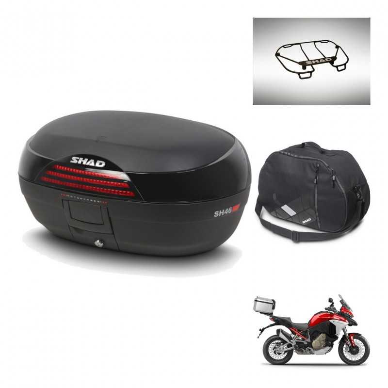 SHAD Rear trunk + accessories + mounting hardware SH46 SH 46 NEW MODEL KIT-242693