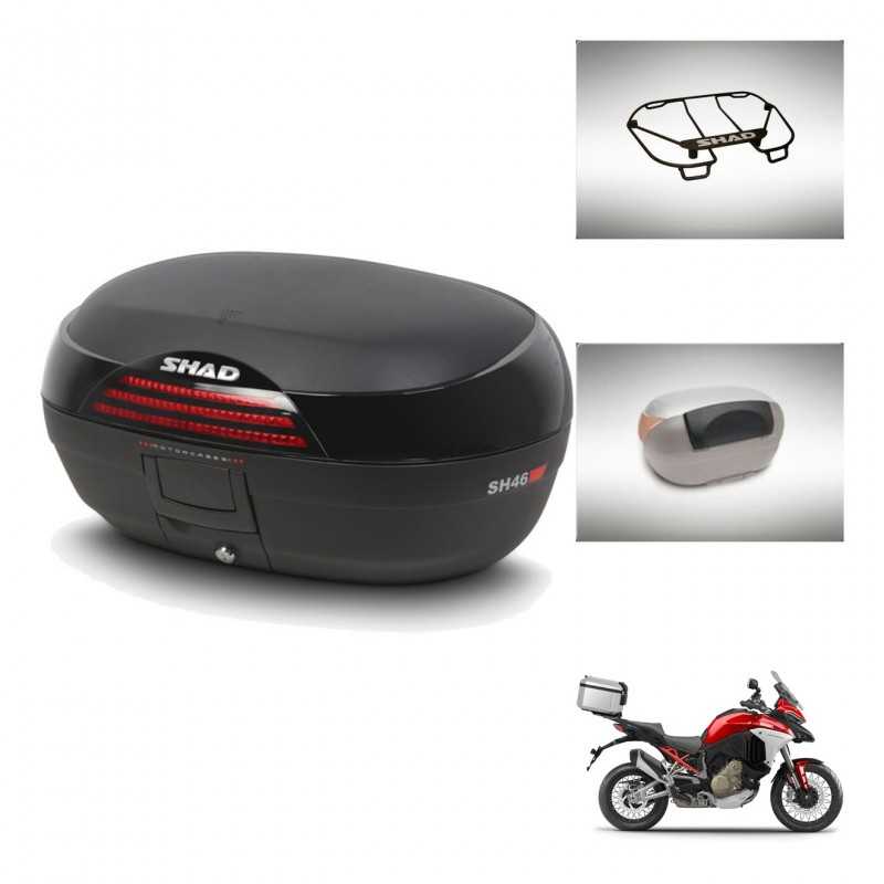 SHAD Rear trunk + accessories + mounting hardware SH46 SH 46 NEW MODEL KIT-242695