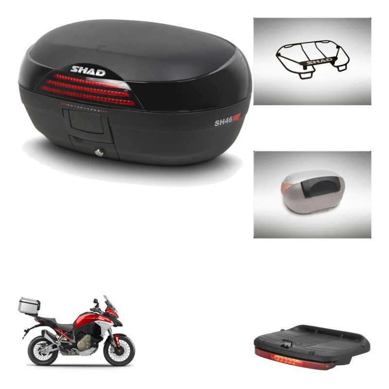 SHAD Rear trunk + accessories + mounting hardware SH46 SH 46 NEW MODEL KIT-242696