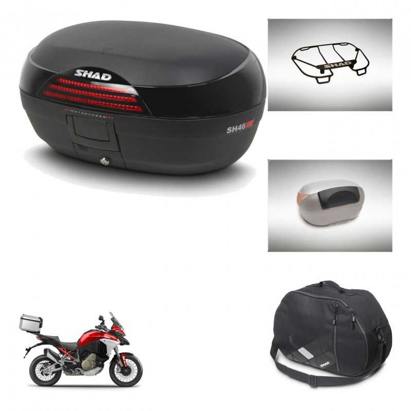 SHAD Rear trunk + accessories + mounting hardware SH46 SH 46 NEW MODEL KIT-242697