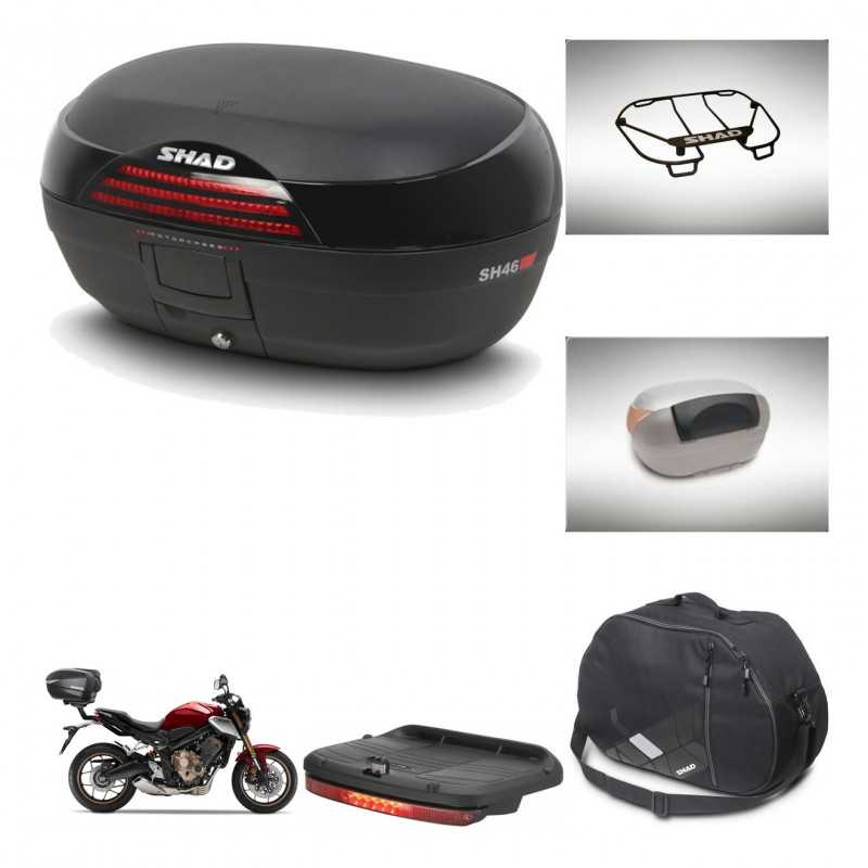 SHAD Rear trunk + accessories + mounting hardware SH46 SH 46 NEW MODEL KIT-242714