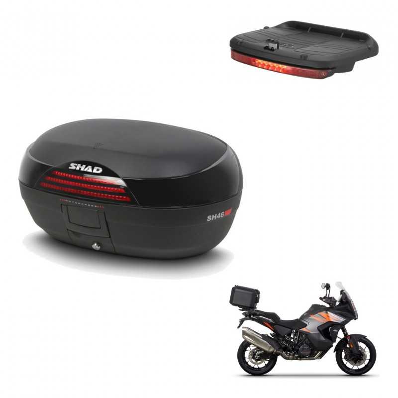 SHAD Rear trunk + brake light + mounting hardware SH46 SH 46 NEW MODEL KIT-242716