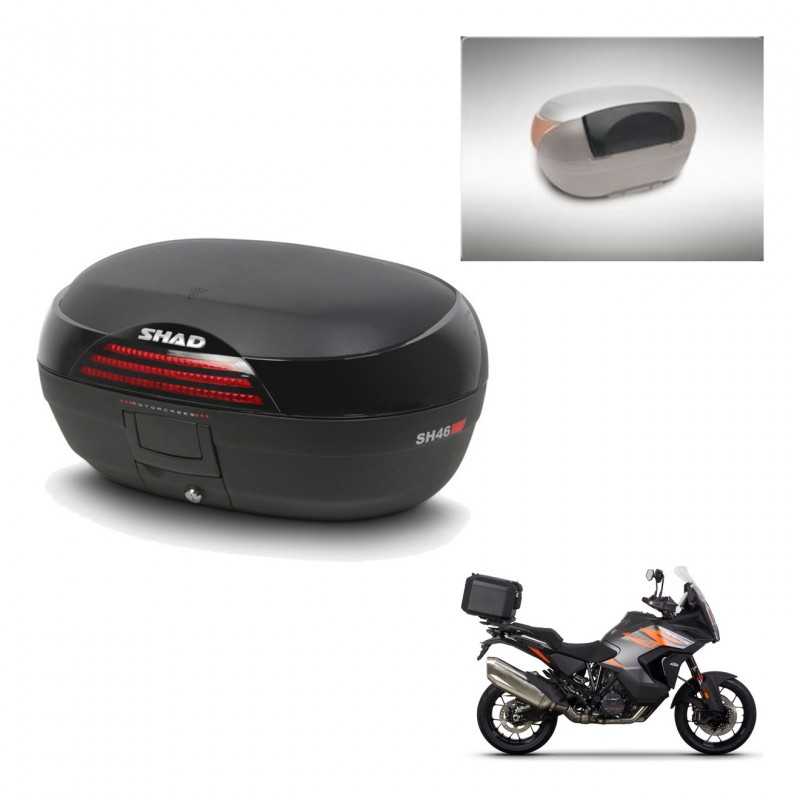 SHAD Rear trunk + passenger backrest + mounting hardware SH46 SH 46 NEW MODEL KIT-242719