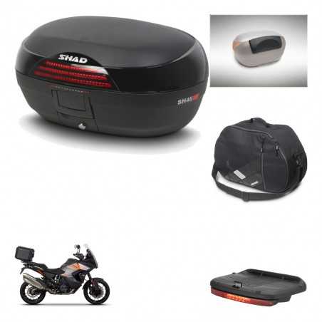 SHAD Rear trunk + accessories + mounting hardware SH46 SH 46 NEW MODEL KIT-242722