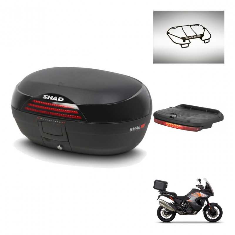 SHAD Rear trunk + accessories + mounting hardware SH46 SH 46 NEW MODEL KIT-242724