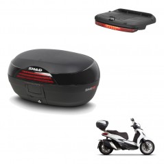 SHAD Rear trunk + brake light + mounting hardware SH46 SH 46 NEW MODEL KIT-242732