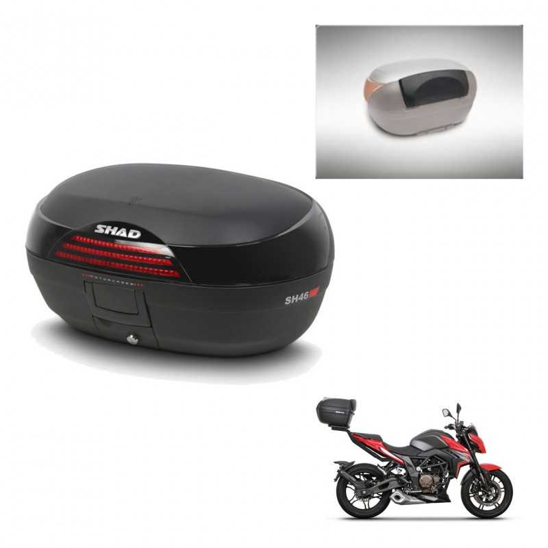 SHAD Rear trunk + passenger backrest + mounting hardware SH46 SH 46 NEW MODEL KIT-242767
