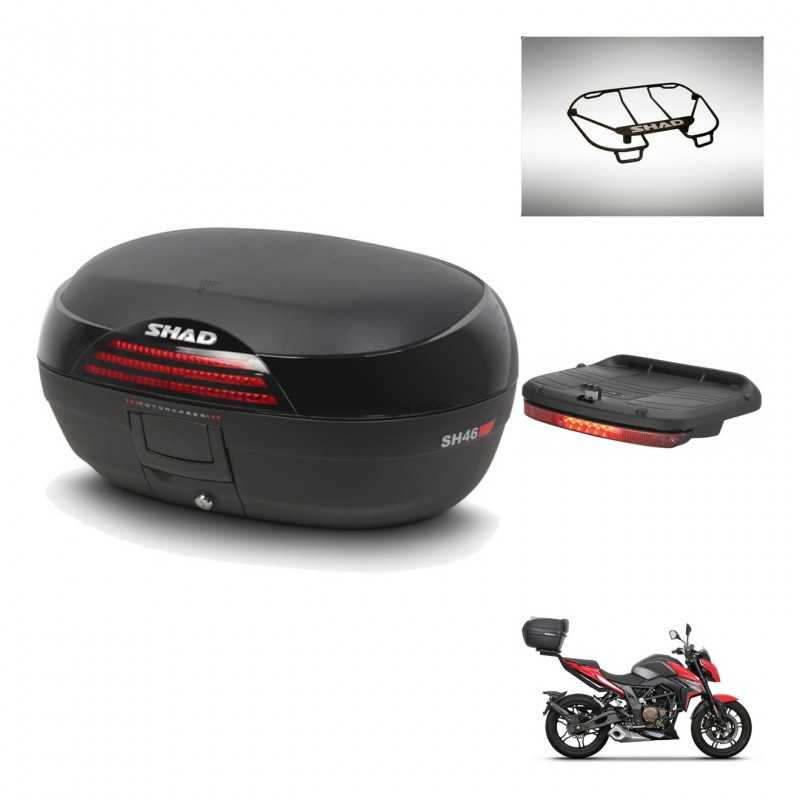 SHAD Rear trunk + accessories + mounting hardware SH46 SH 46 NEW MODEL KIT-242772