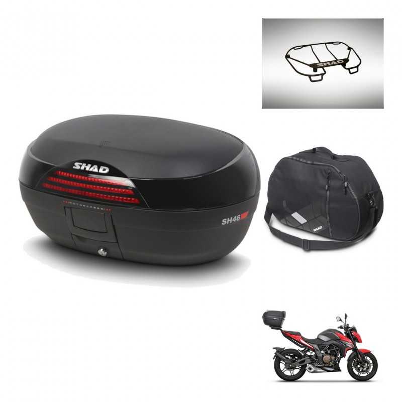 SHAD Rear trunk + accessories + mounting hardware SH46 SH 46 NEW MODEL KIT-242773