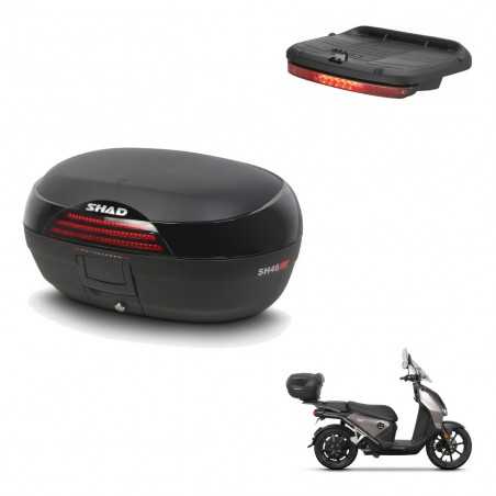 SHAD Rear trunk + brake light + mounting hardware SH46 SH 46 NEW MODEL KIT-242812